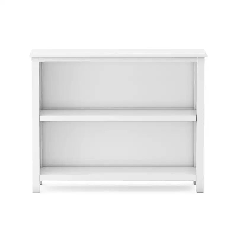 2-Shelf Open Bookcase, 30in, Solid & Engineered Wood, for Bedrooms & Playrooms