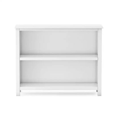 2-Shelf Open Bookcase, 30in, Solid & Engineered Wood, for Bedrooms & Playrooms