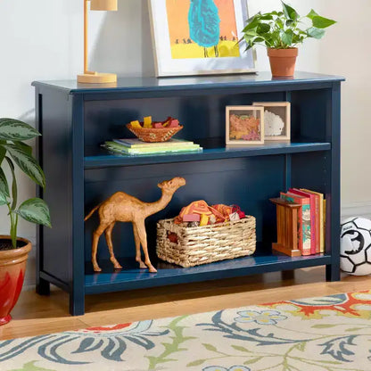 Guidecraft Taiga 2-Shelf Bookcase - 30 Bookshelf and Storage Unit for Bedrooms or Playrooms, Wooden Furniture for Books, Toys, School Supplies
