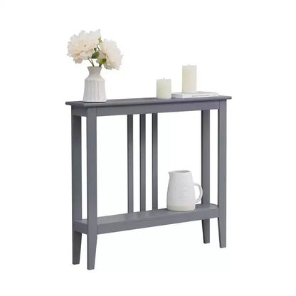 Narrow Console Table with Open Shelf & Reinforced Beams, Entryway & Hallway, 36in