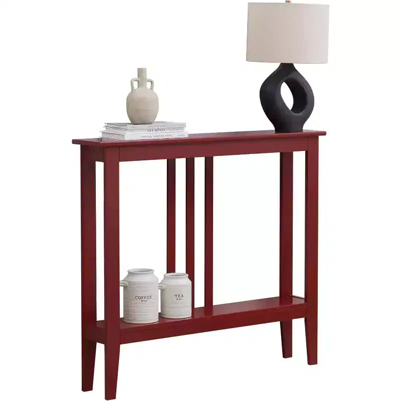 Narrow Console Table with Open Shelf & Reinforced Beams, Entryway & Hallway, 36in