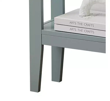 Narrow Console Table with Open Shelf & Reinforced Beams, Entryway & Hallway, 36in
