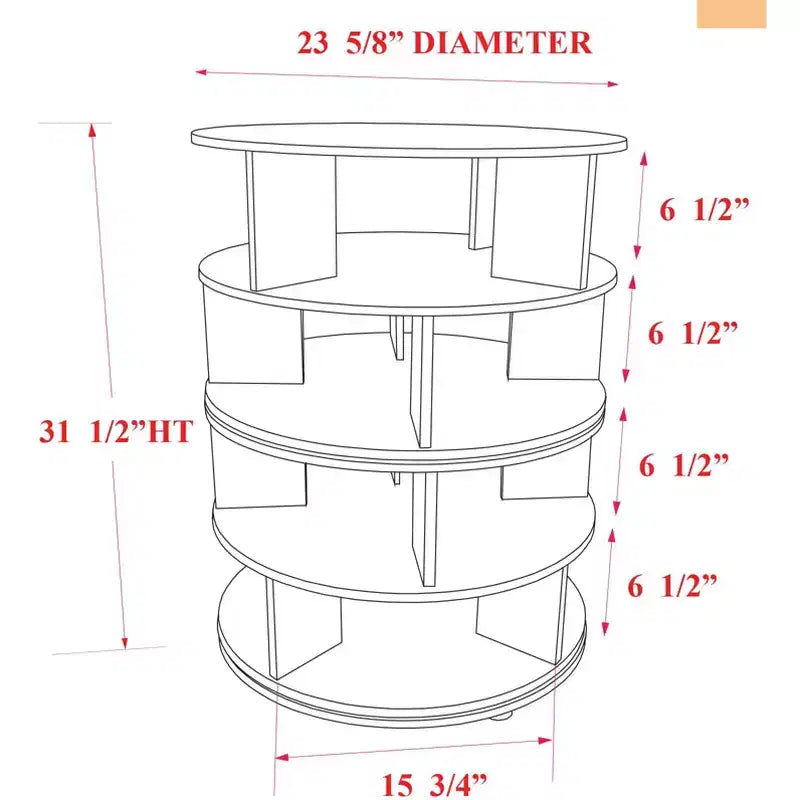 4-Tier 360° Rotating Shoe Rack, Holds 16 Pairs, Lazy Susan Shoe Organizer, Chocolate Finish