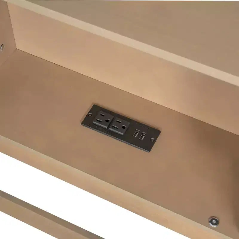 Twin XL Montessori Floor Bed with Storage Cabinets & USB Charging Ports, Pine Wood