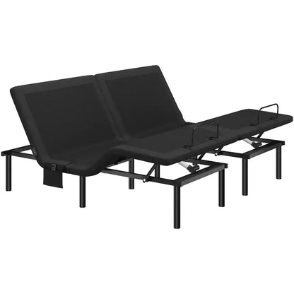 Adjustable Bed Base with Independent Head & Foot Incline, LED Lights & USB Ports, 750 lbs