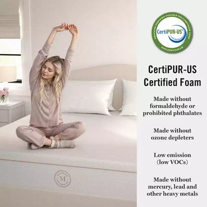 12-Inch Medium Plush Cooling Gel Memory Foam Mattress with Quilted Jacquard Top
