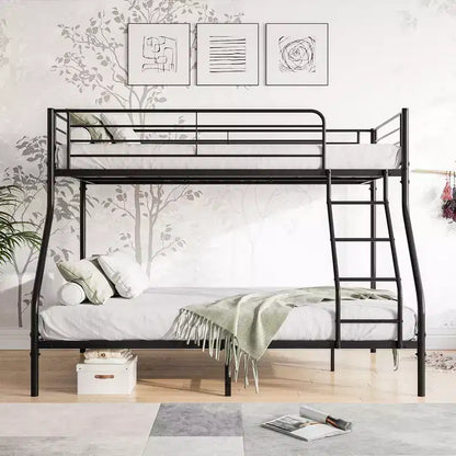 Metal Bunk Bed: Heavy Duty Twin-Over-Full, Easy Assembly, Extra Safe Guardrail