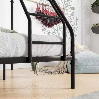 Metal Bunk Bed: Heavy Duty Twin-Over-Full, Easy Assembly, Extra Safe Guardrail