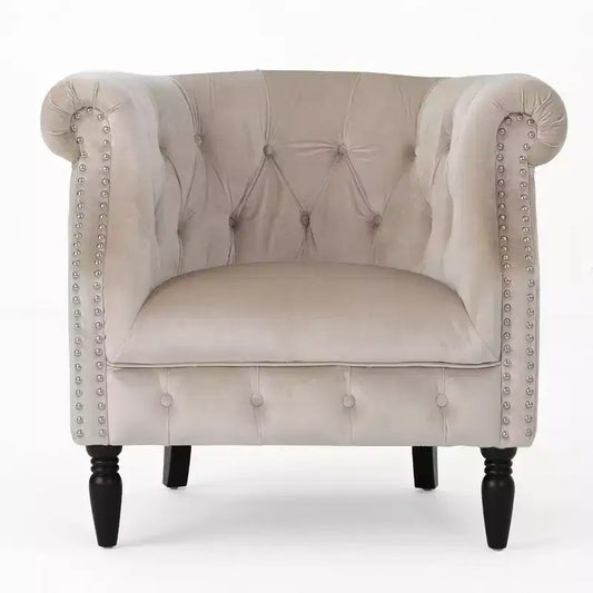 GDFStudio Justus Contemporary Tufted Upholstered Club Chair