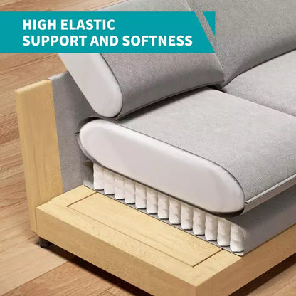117in L-Shape Sectional Sofa with Movable Storage Ottoman, Cloud Couch, 3-Seat