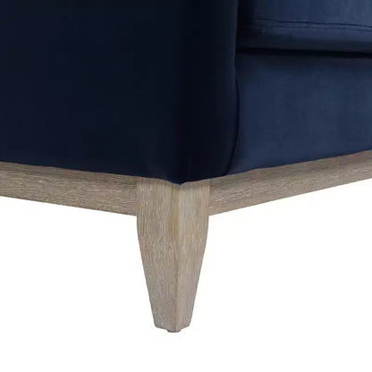 Modern Farmhouse Velvet Arm Chair with Feather-Down Foam Cushion, 36in