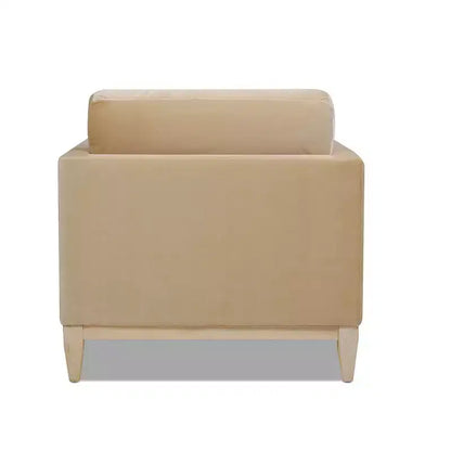 Modern Farmhouse Velvet Arm Chair with Feather-Down Foam Cushion, 36in