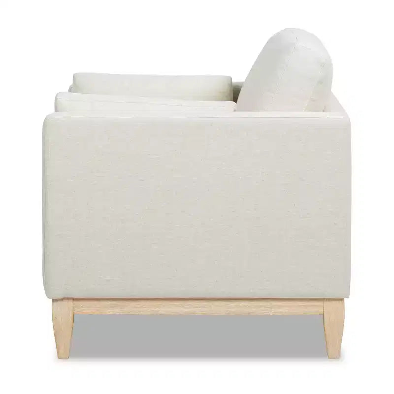 Modern Farmhouse Velvet Arm Chair with Feather-Down Foam Cushion, 36in