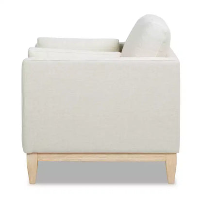 Modern Farmhouse Velvet Arm Chair with Feather-Down Foam Cushion, 36in