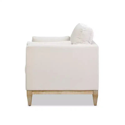 Modern Farmhouse Velvet Arm Chair with Feather-Down Foam Cushion, 36in
