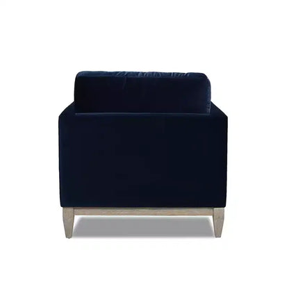Modern Farmhouse Velvet Arm Chair with Feather-Down Foam Cushion, 36in