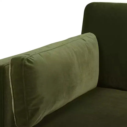 Modern Farmhouse Velvet Arm Chair with Feather-Down Foam Cushion, 36in
