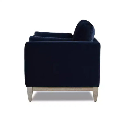 Modern Farmhouse Velvet Arm Chair with Feather-Down Foam Cushion, 36in