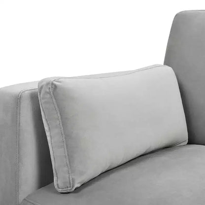 Modern Farmhouse Velvet Arm Chair with Feather-Down Foam Cushion, 36in
