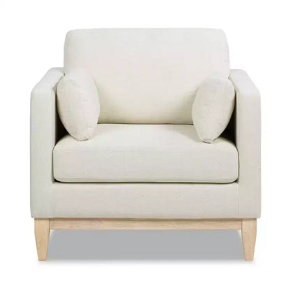 Modern Farmhouse Velvet Arm Chair with Feather-Down Foam Cushion, 36in